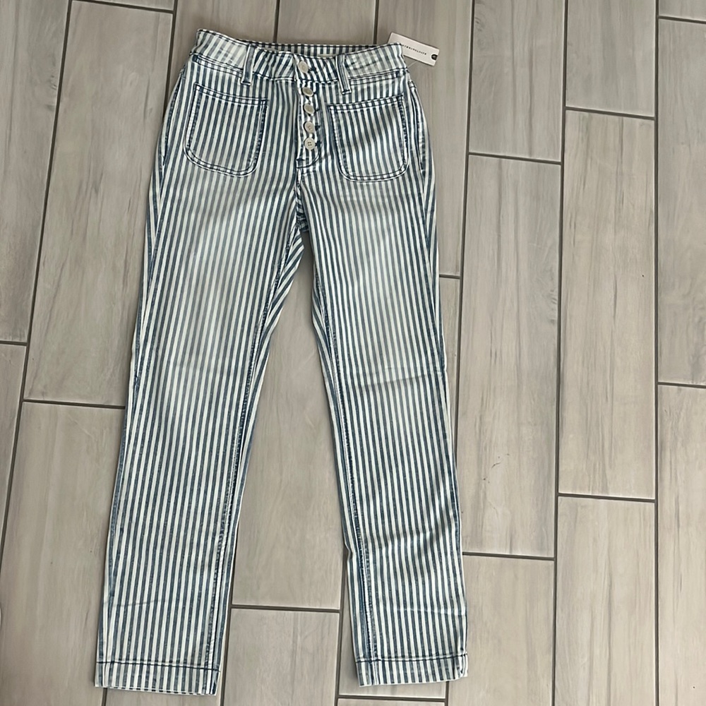 Anthropologie striped pants size 25 NWT